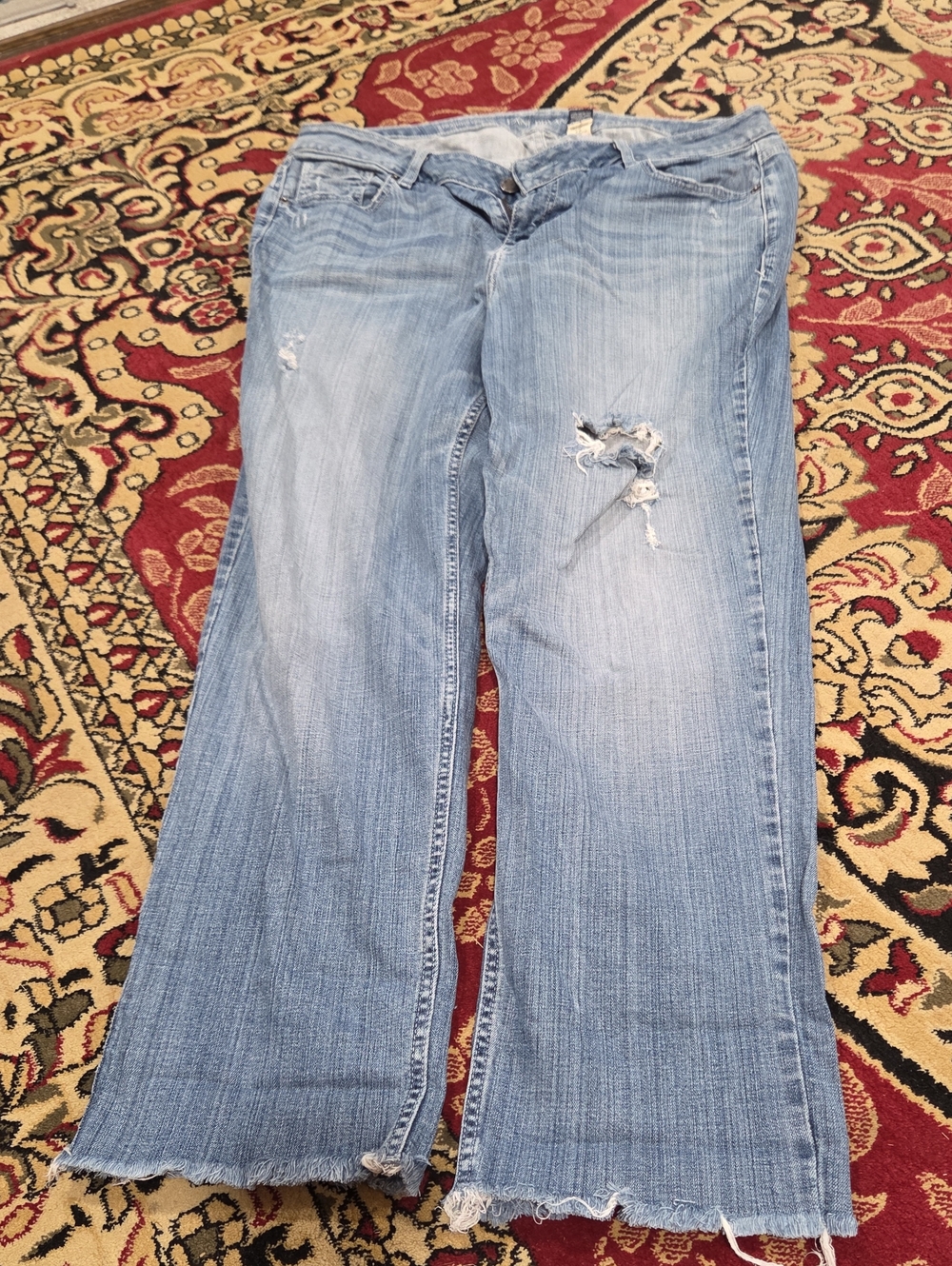 Lane Bryant Light Blue Distressed Jeans